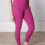 Jala Highwaist Panel Leggings - Grape - FINAL SALE