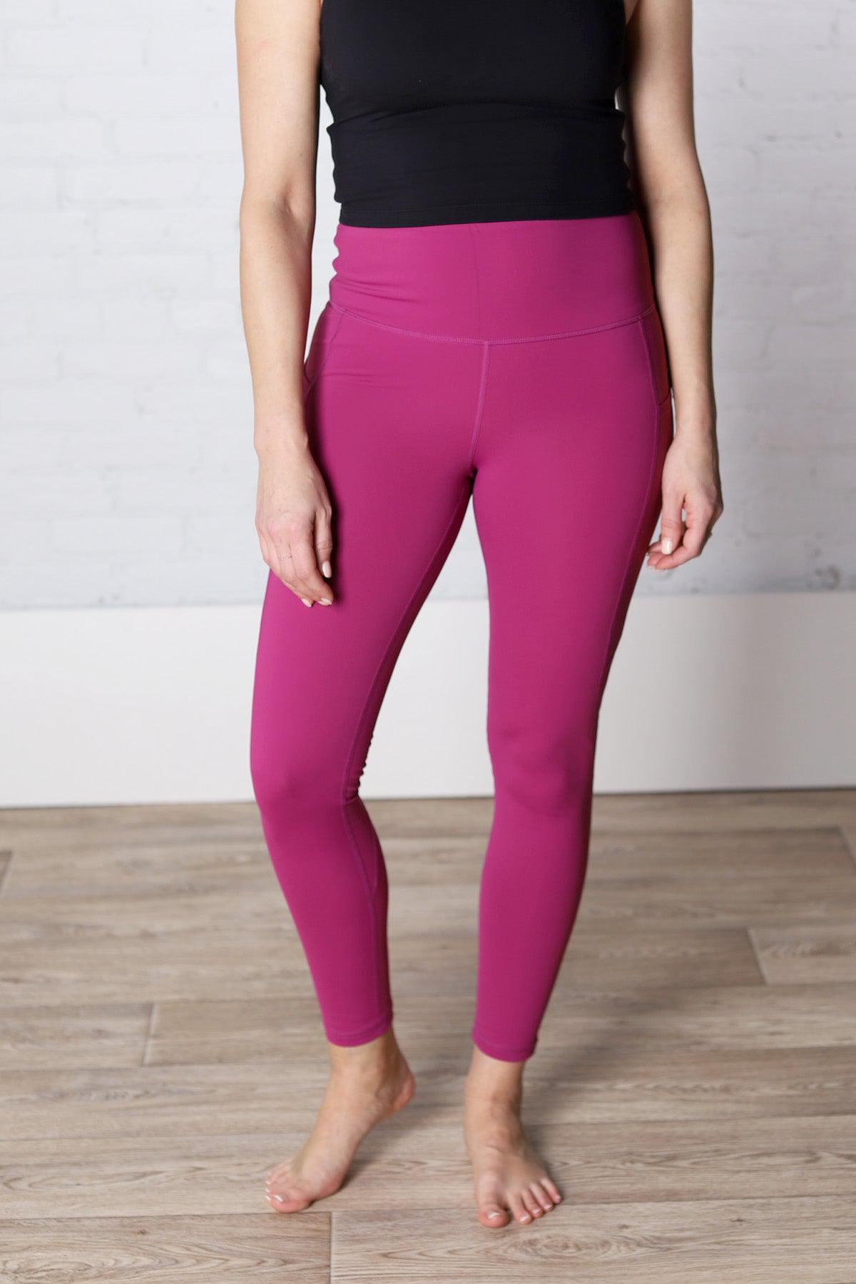 Jala Highwaist Panel Leggings - Grape - FINAL SALE