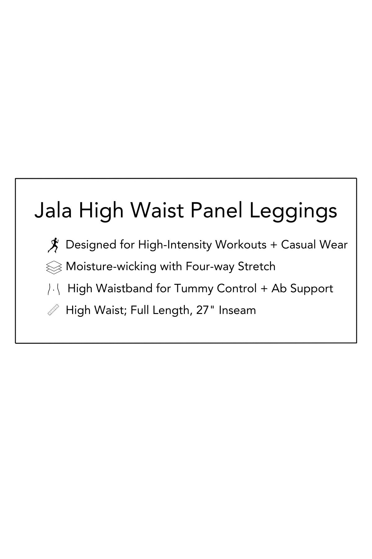 Jala Highwaist Panel Leggings - Grape - FINAL SALE