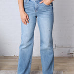 Jalen High Rise Long Straight Jeans - Risen Jeans