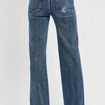 Jalen High Rise Long Straight Jeans - Risen Jeans