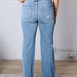 Jalen High Rise Long Straight Jeans - Risen Jeans