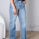 Jalen High Rise Long Straight Jeans - Risen Jeans