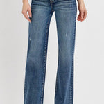 Jalen High Rise Long Straight Jeans - Risen Jeans