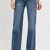 Jalen High Rise Long Straight Jeans - Risen Jeans