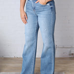Jalen High Rise Long Straight Jeans - Risen Jeans