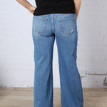 Jaxson Mid-Rise Wide Leg Trouser Hem