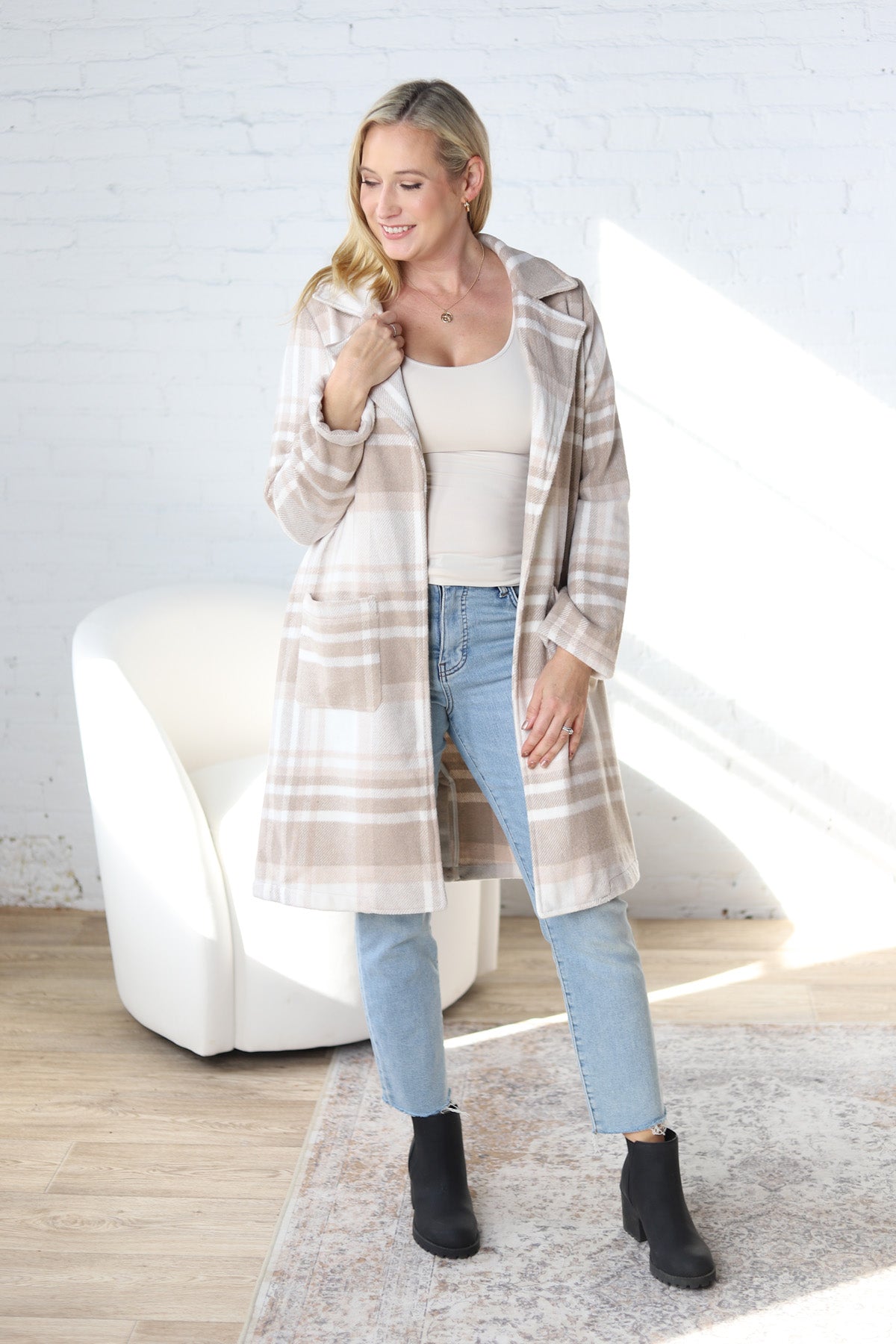 Jemma Open Front Overcoat - FINAL SALE