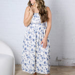 Jessa Romantic Floral Midi Dress