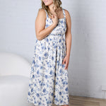 Jessa Romantic Floral Midi Dress