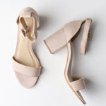 Jody Super Suede Block Heel - Taupe - FINAL SALE