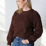 Join Hands Cable Knit Sweater - Brown