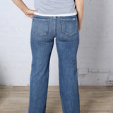Jolee Mid Rise Straight Jean - Risen Jeans