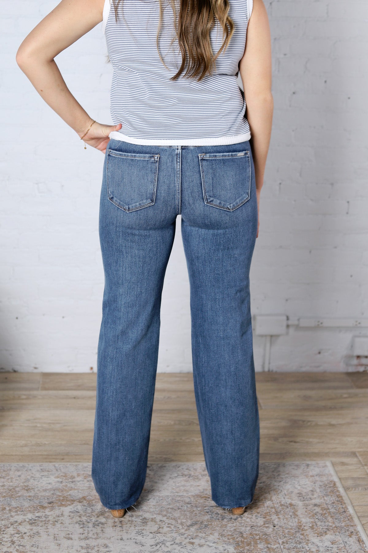 Jolee Mid Rise Straight Jean - Risen Jeans FINAL SALE