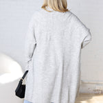 Jolie Long Line Cardigan - Grey