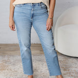 Jordyn Clean Straight Crop Jeans - Super Light Wash - FINAL SALE