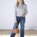 Josephin Crew Neck Sweater - H Grey