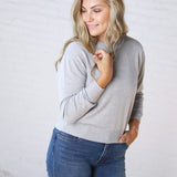 Josephin Crew Neck Sweater - H Grey