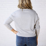 Josephin Crew Neck Sweater - H Grey