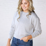 Josephin Crew Neck Sweater - H Grey