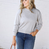 Josephin Crew Neck Sweater - H Grey
