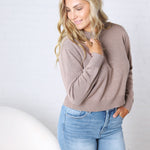 Josephin Crew Neck Sweater - Mocha