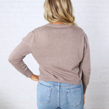 Josephin Crew Neck Sweater - Mocha