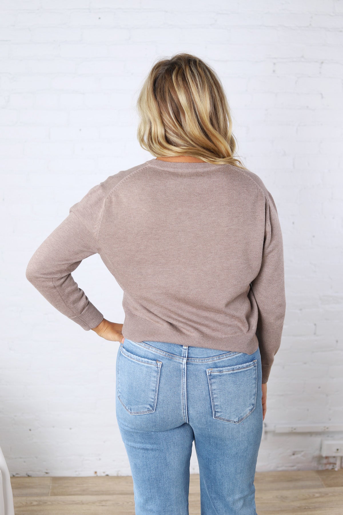 Josephin Crew Neck Sweater - Mocha