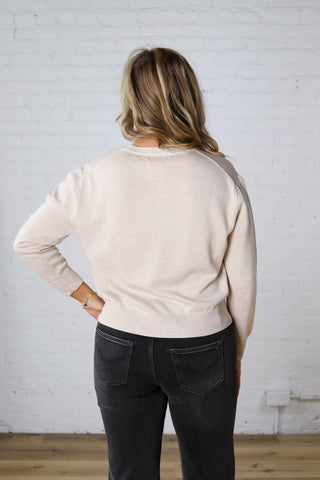 Josephin Crew Neck Sweater - Oatmeal