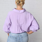 Josephine Balloon Sleeve Shirt - Lilac