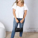 Josette Sheer Organza Blouse - White FINAL SALE