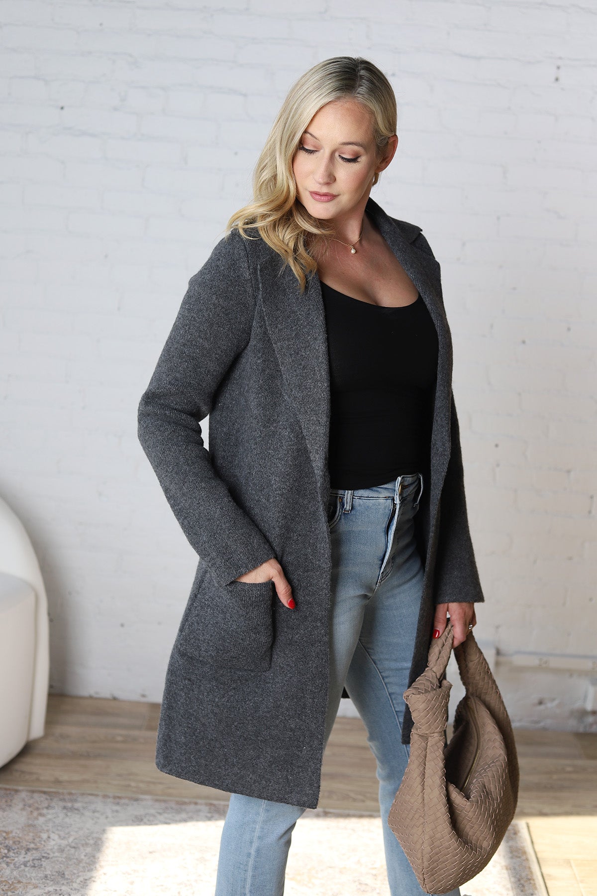 Josslyn Single Button Sweater Coat