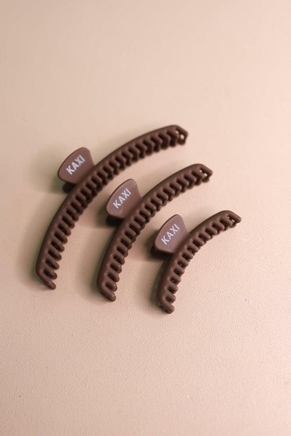 KAXI Mini Hold Everything Claw - Matte Dark Brown