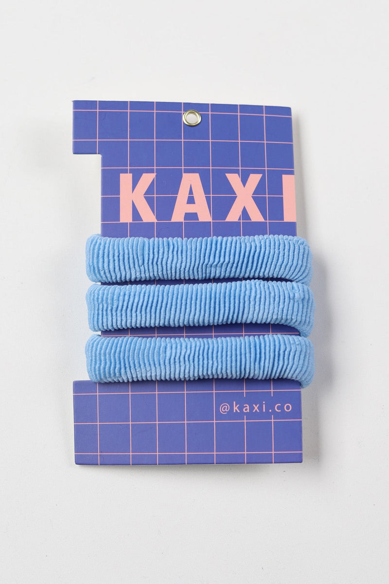 KAXI Oversized Slick-Back Ponytails (3 pack) - Blue