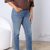 KUT Blair Straight Leg Denim - Thrive Wash