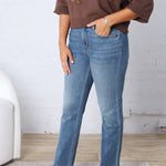 KUT Blair Straight Leg Denim - Thrive Wash