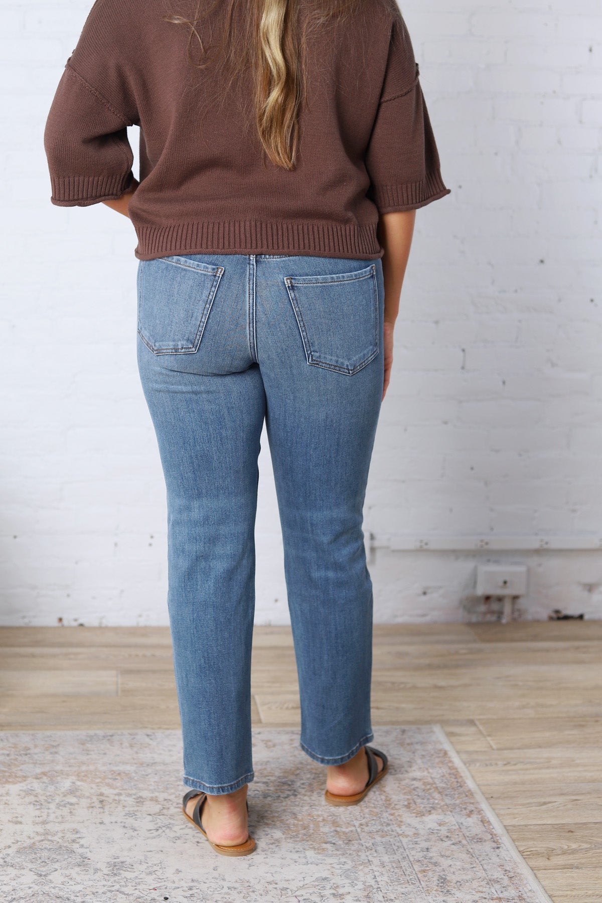 KUT Blair Straight Leg Denim - Thrive Wash