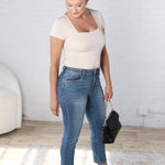 KUT Catherine Straight Crop Denim - New Wash - FINAL SALE