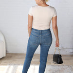 KUT Catherine Straight Crop Denim - New Wash - FINAL SALE