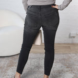 KUT Charlize Cigarette Leg Raw Hem Denim - Sensitive