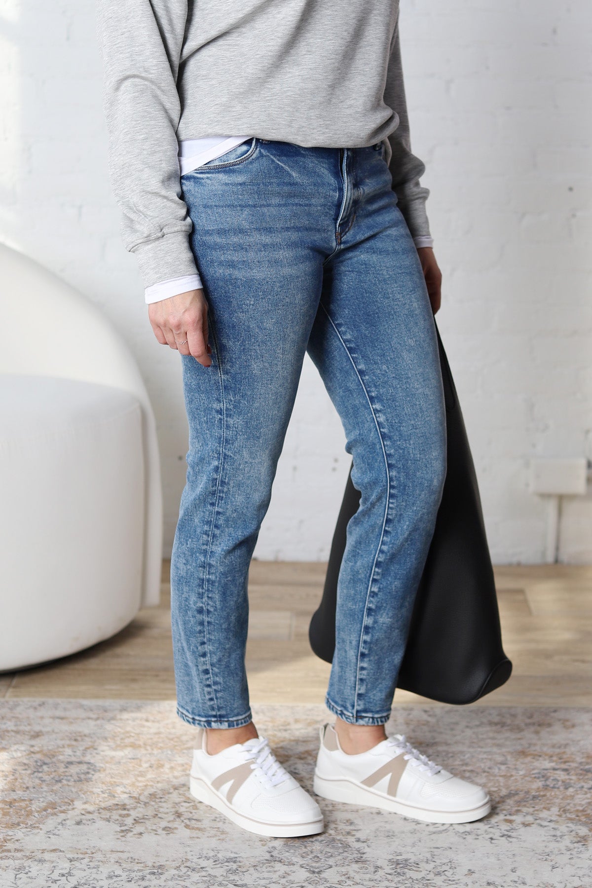 KUT Charlize Cigarette Leg Regular Hem Denim - Strong - FINAL SALE