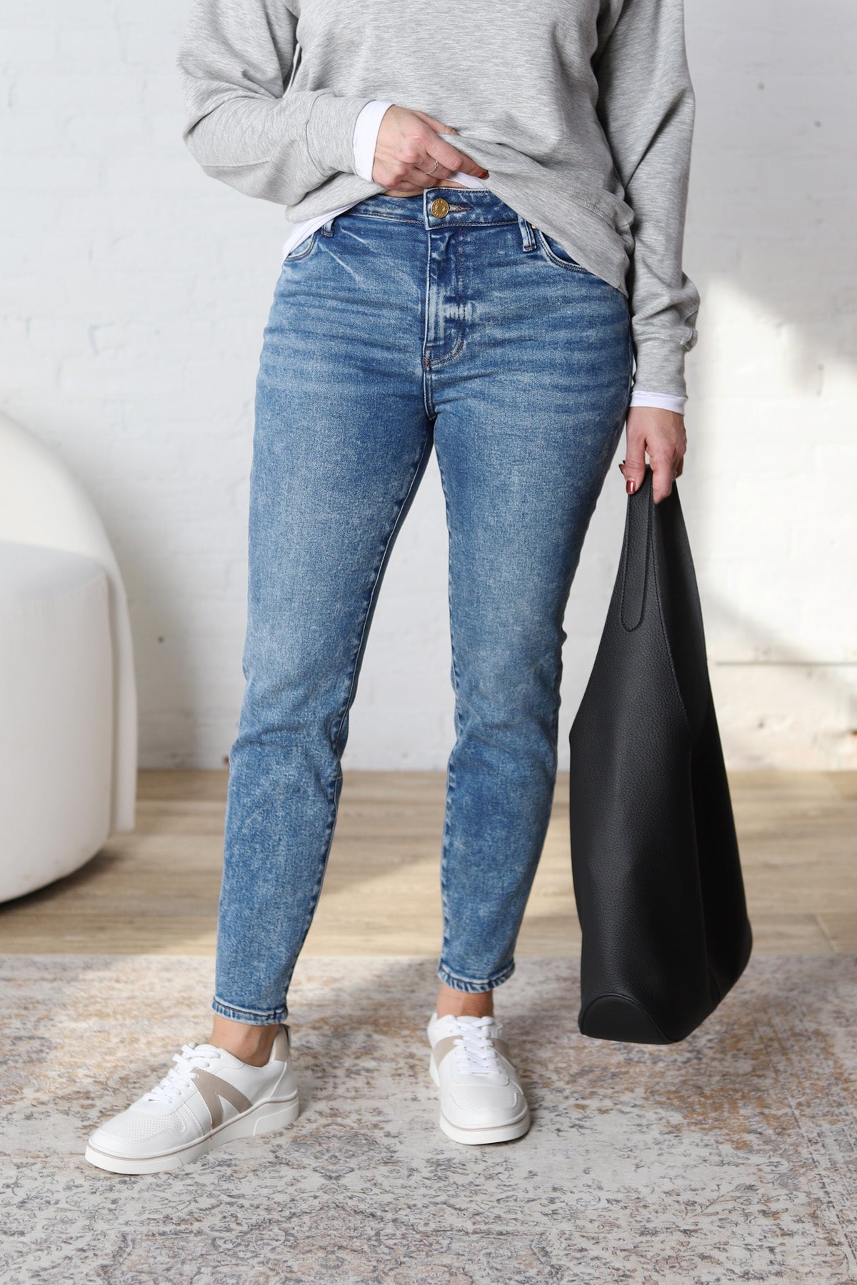 KUT Charlize Cigarette Leg Regular Hem Denim - Strong - FINAL SALE