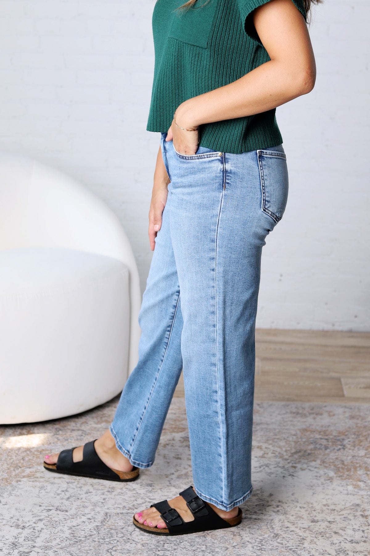 KUT Charlotte Wide Leg With Regular Hem - Incontestable