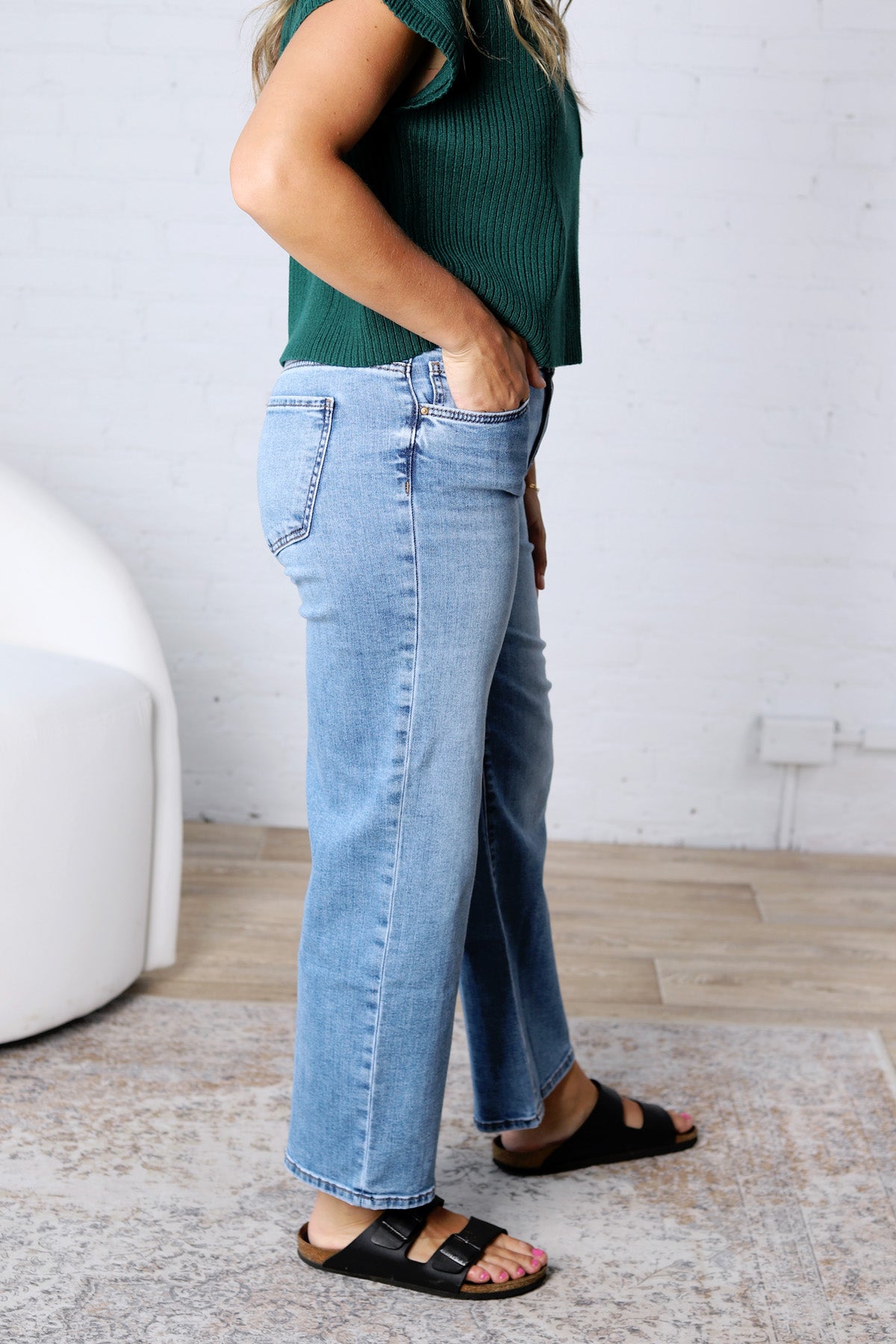 KUT Charlotte Wide Leg With Regular Hem - Incontestable