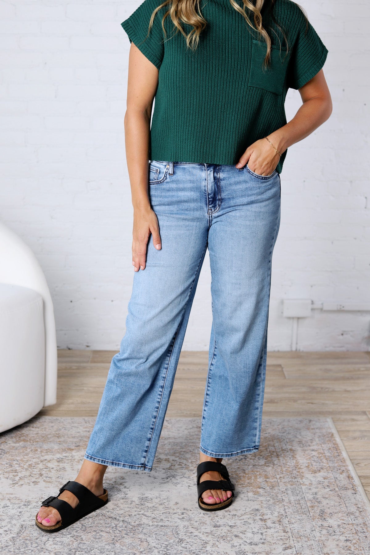 KUT Charlotte Wide Leg With Regular Hem - Incontestable