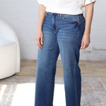 KUT Charlotte Wide Leg w/ Regular Hem Denim - Healthy