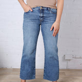 KUT Charlotte Wide Leg with Raw Hem - Star Wash