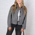 KUT - Ever Long Sleeve Jacket – Charcoal