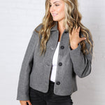 KUT - Ever Long Sleeve Jacket – Charcoal