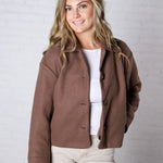 KUT - Ever Long Sleeve Jacket – Chocolate